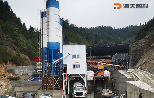 HZS120F concrete mixing station