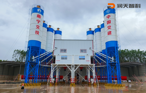 HZS120F concrete mixing station