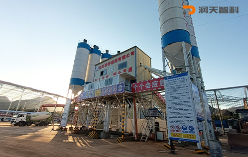 HZS120 concrete mixing station